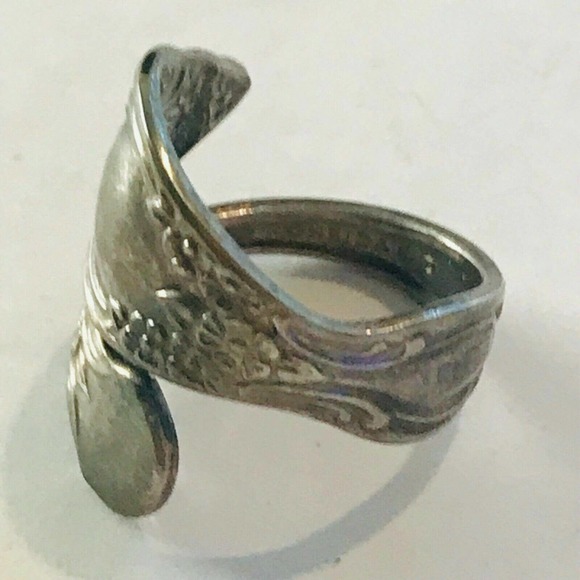 Rogers Oneida Flatware Ring Handmade Stainless Steel Size 5.5 - Picture 3 of 8
